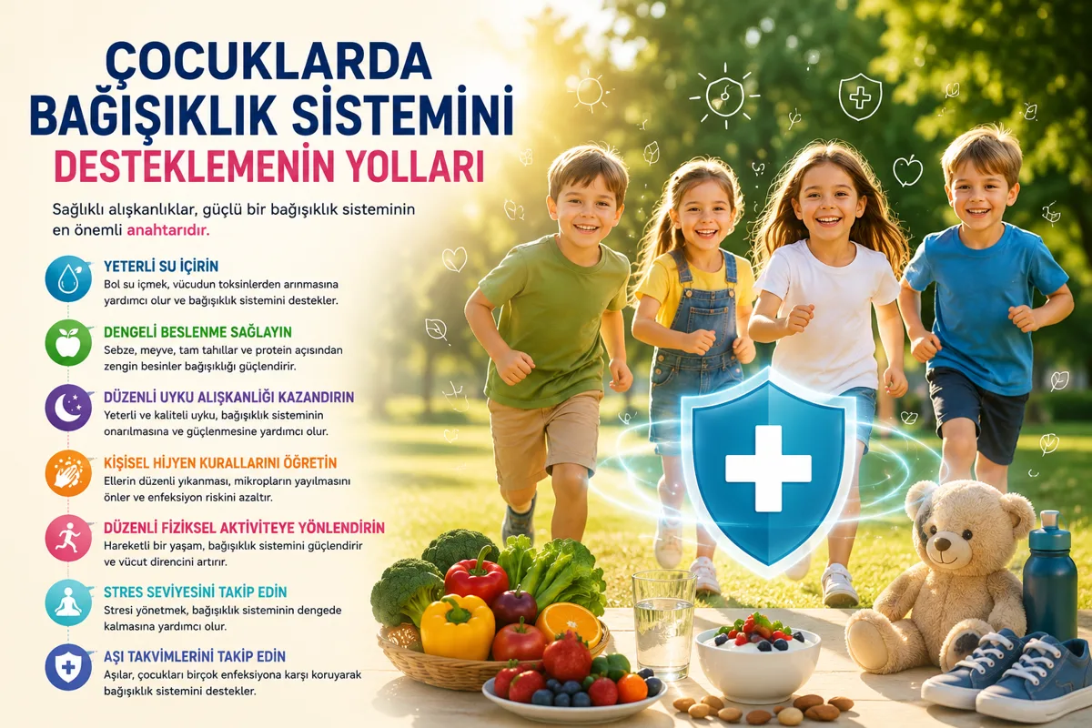 Çocuklarda Bağışıklık Sistemini Desteklemenin Yolları