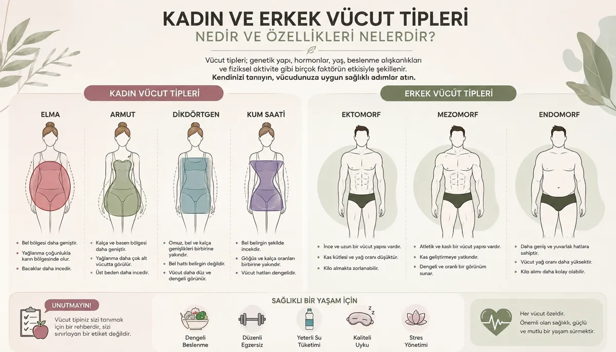 Kadın ve Erkek Vücut Tipleri: Nedir, Özellikleri Nelerdir?