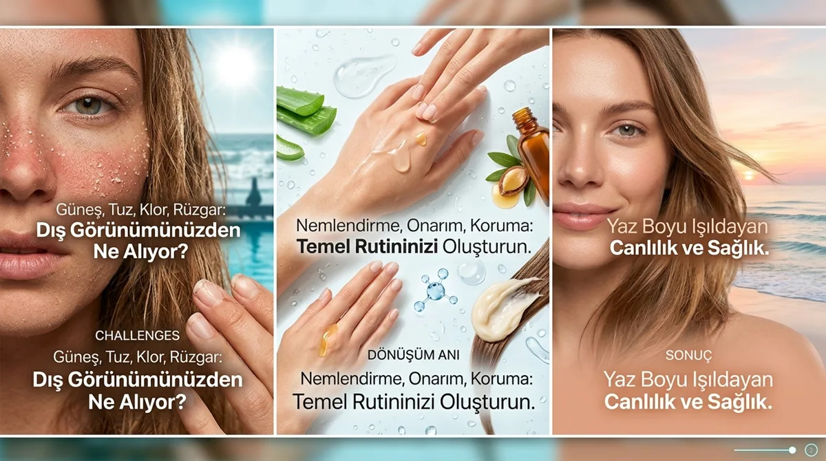Yaz Aylarında Saç, Cilt ve Tırnak Bakımı Nasıl Olmalı?